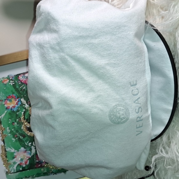 Versace NWTs Khaki Multicolor La Medusa Baroccoflage-Print Belt Bag - Picture 13 of 15